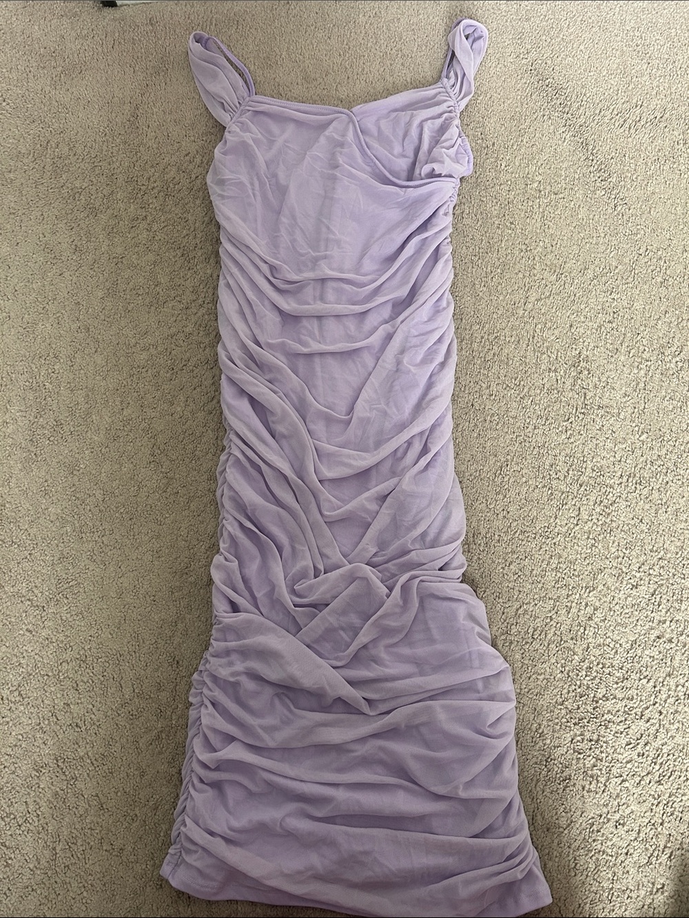 Purple bodycon dress